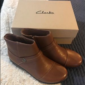 Clark’s leather ankle boots